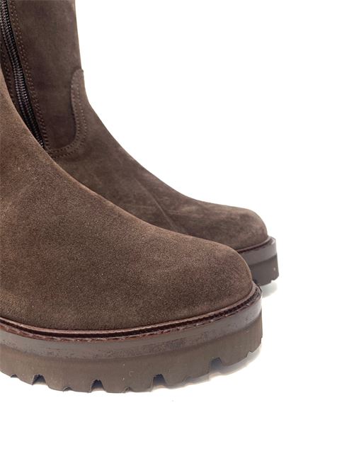 Stivale in camoscio IL LACCIO | MK2887SUEDEMIDBROWN